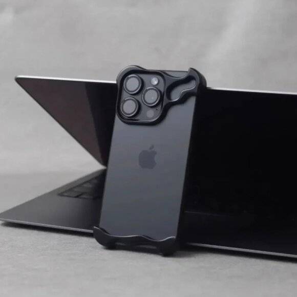 Black and Silver Crystal iPhone Case - Picture 2 of 6